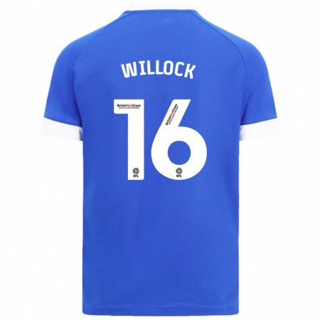 Kandiny Kinder Chris Willock #16 Himmelblau Heimtrikot Trikot 2024/25 T-Shirt