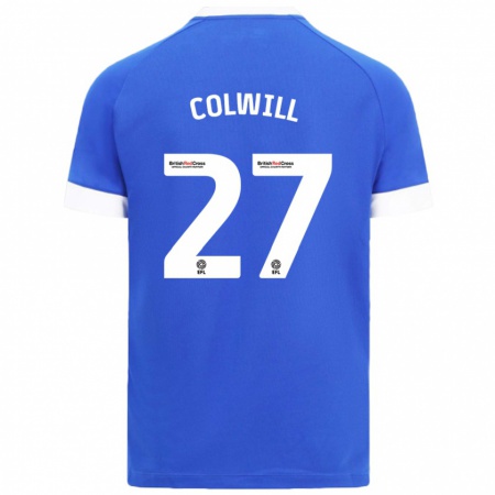 Kandiny Kinder Rubin Colwill #27 Himmelblau Heimtrikot Trikot 2024/25 T-Shirt