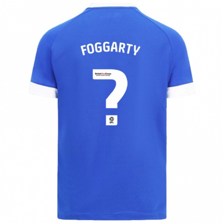 Kandiny Kinder Corey Foggarty #0 Himmelblau Heimtrikot Trikot 2024/25 T-Shirt