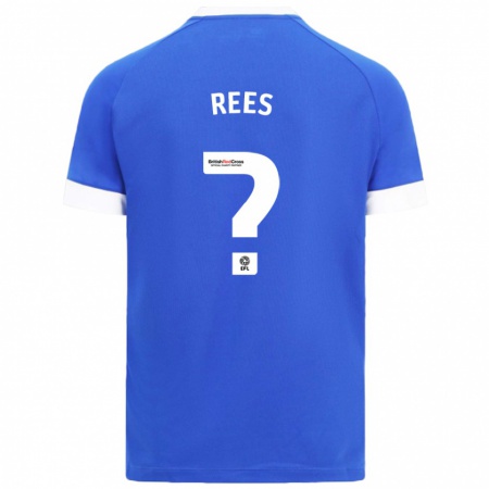 Kandiny Kinder Osian Rees #0 Himmelblau Heimtrikot Trikot 2024/25 T-Shirt