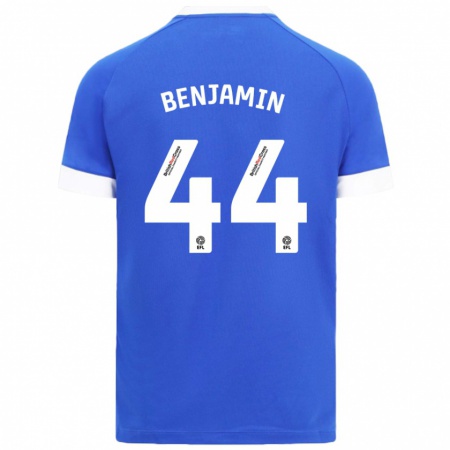 Kandiny Kinder Xavier Benjamin #44 Himmelblau Heimtrikot Trikot 2024/25 T-Shirt