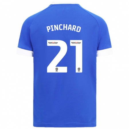 Kandiny Kinder Cerys Pinchard #21 Himmelblau Heimtrikot Trikot 2024/25 T-Shirt