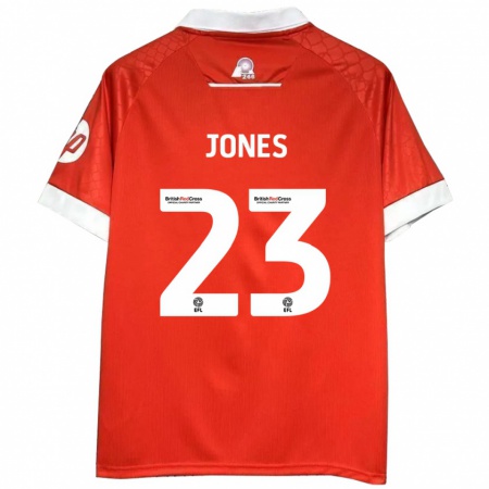 Kandiny Kinder Ruby Jones #23 Rot Weiß Heimtrikot Trikot 2024/25 T-Shirt