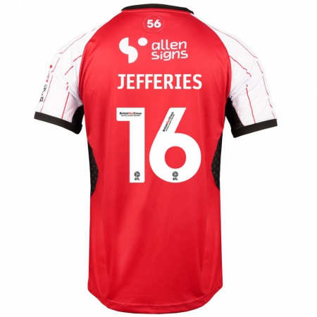 Kandiny Kinder Dom Jefferies #16 Weiß Heimtrikot Trikot 2024/25 T-Shirt