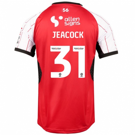 Kandiny Kinder Zach Jeacock #31 Weiß Heimtrikot Trikot 2024/25 T-Shirt