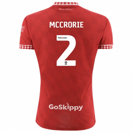 Kandiny Kinder Ross Mccrorie #2 Rot Heimtrikot Trikot 2024/25 T-Shirt