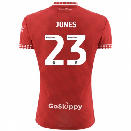 Kandiny Kinder Carrie Jones #23 Rot Heimtrikot Trikot 2024/25 T-Shirt