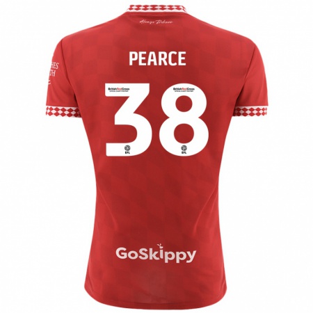 Kandiny Kinder Manon Pearce #38 Rot Heimtrikot Trikot 2024/25 T-Shirt