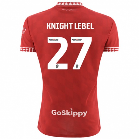 Kandiny Kinder Jamie Knight-Lebel #27 Rot Heimtrikot Trikot 2024/25 T-Shirt