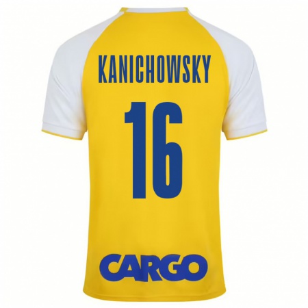 Kandiny Kinder Gabi Kanichowsky #16 Gelb Weiß Heimtrikot Trikot 2024/25 T-Shirt