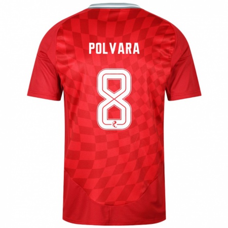 Kandiny Kinder Dante Polvara #8 Rot Heimtrikot Trikot 2024/25 T-Shirt