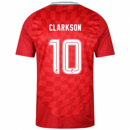 Kandiny Kinder Leighton Clarkson #10 Rot Heimtrikot Trikot 2024/25 T-Shirt