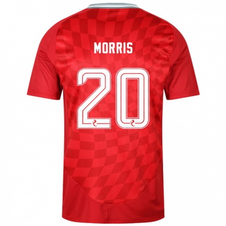 Kandiny Kinder Shayden Morris #20 Rot Heimtrikot Trikot 2024/25 T-Shirt