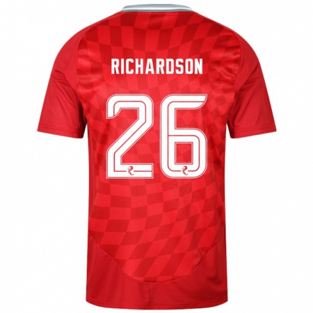 Kandiny Kinder Jayden Richardson #26 Rot Heimtrikot Trikot 2024/25 T-Shirt