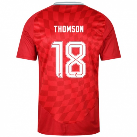 Kandiny Kinder Eva Thomson #18 Rot Heimtrikot Trikot 2024/25 T-Shirt