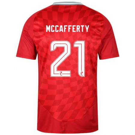 Kandiny Kinder Eirinn Mccafferty #21 Rot Heimtrikot Trikot 2024/25 T-Shirt