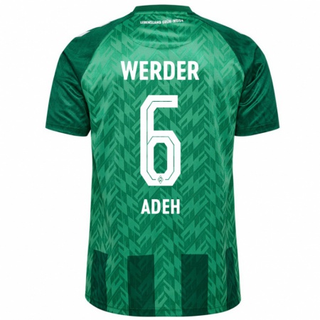 Kandiny Kinder Wesley Adeh #6 Grün Heimtrikot Trikot 2024/25 T-Shirt