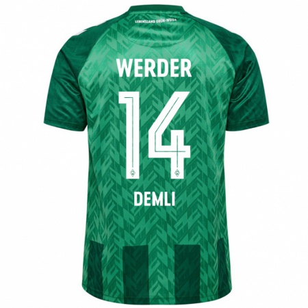 Kandiny Kinder Rezan Demli #14 Grün Heimtrikot Trikot 2024/25 T-Shirt