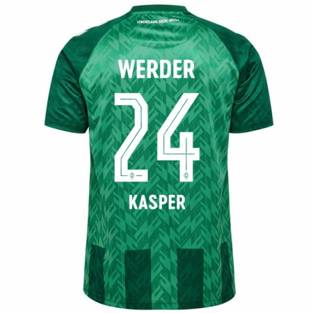 Kandiny Kinder Dominik Kasper #24 Grün Heimtrikot Trikot 2024/25 T-Shirt