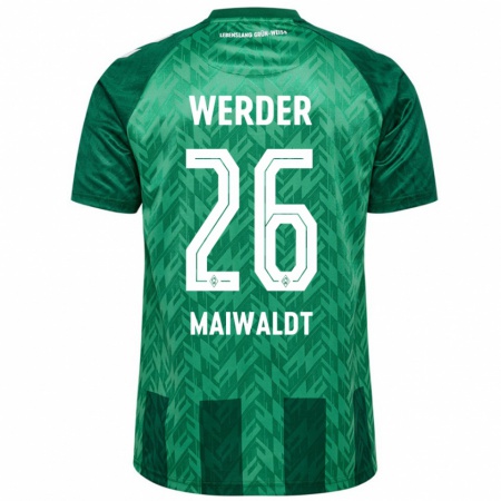 Kandiny Kinder Julius Maiwaldt #26 Grün Heimtrikot Trikot 2024/25 T-Shirt