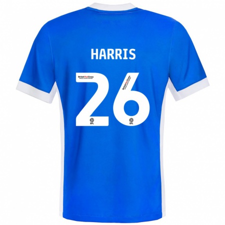 Kandiny Kinder Luke Harris #26 Blau Weiß Heimtrikot Trikot 2024/25 T-Shirt