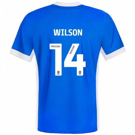 Kandiny Kinder Siobhan Wilson #14 Blau Weiß Heimtrikot Trikot 2024/25 T-Shirt