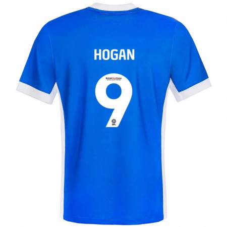 Kandiny Kinder Scott Hogan #9 Blau Weiß Heimtrikot Trikot 2024/25 T-Shirt