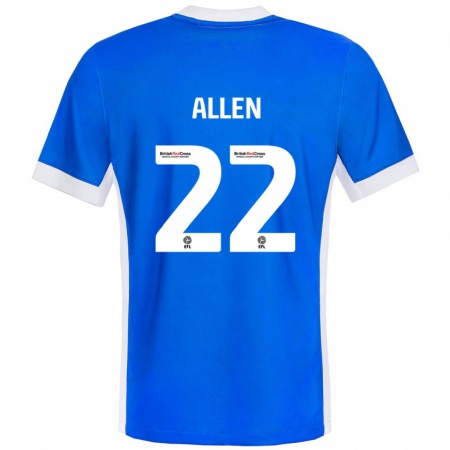 Kandiny Kinder Remi Allen #22 Blau Weiß Heimtrikot Trikot 2024/25 T-Shirt