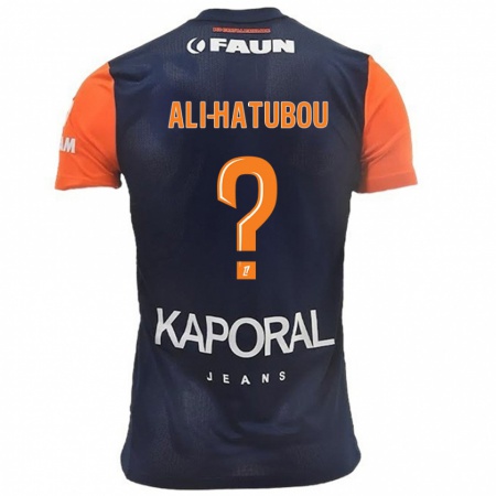 Kandiny Kinder Fayad Ali-Hatubou #0 Marineblau Orange Heimtrikot Trikot 2024/25 T-Shirt