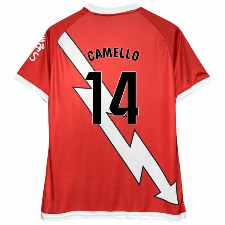 Kandiny Kinder Sergio Camello #14 Weiß Rot Heimtrikot Trikot 2024/25 T-Shirt