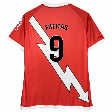 Kandiny Kinder Isadora Freitas #9 Weiß Rot Heimtrikot Trikot 2024/25 T-Shirt