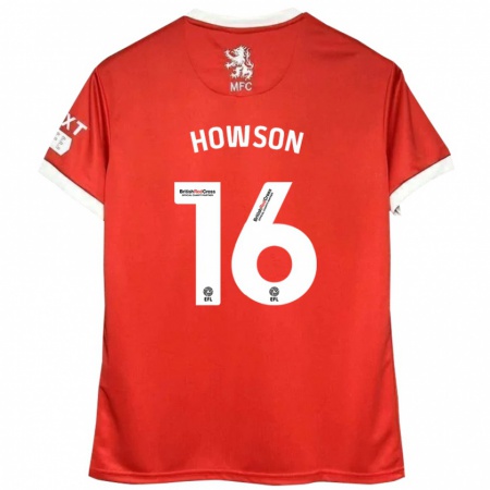 Kandiny Kinder Jonathan Howson #16 Rot Weiß Heimtrikot Trikot 2024/25 T-Shirt