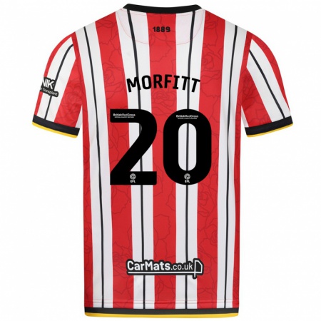 Kandiny Kinder Izzy Morfitt #20 Rot Weiße Streifen Heimtrikot Trikot 2024/25 T-Shirt