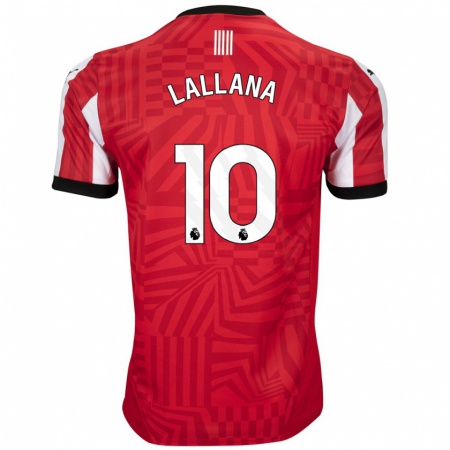 Kandiny Kinder Adam Lallana #10 Rot Weiß Heimtrikot Trikot 2024/25 T-Shirt