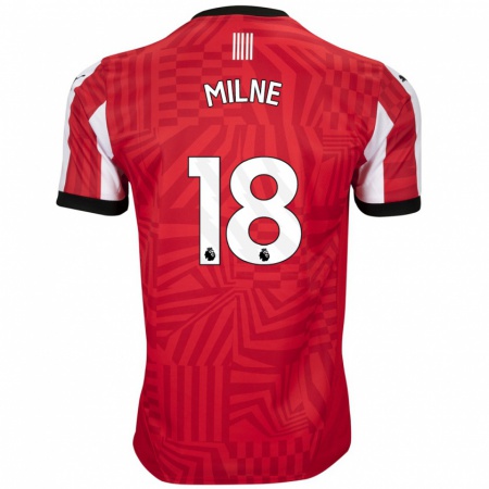 Kandiny Kinder Izzy Milne #18 Rot Weiß Heimtrikot Trikot 2024/25 T-Shirt