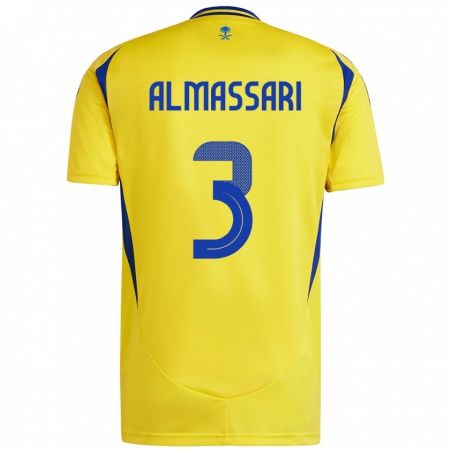 Kandiny Kinder Wadha Almassari #3 Gelb Blau Heimtrikot Trikot 2024/25 T-Shirt