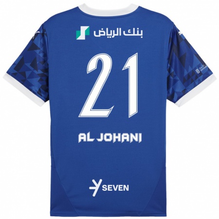 Kandiny Kinder Joury Al-Johani #21 Dunkelblau Weiß Heimtrikot Trikot 2024/25 T-Shirt