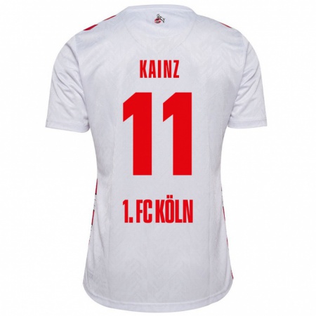 Kandiny Kinder Florian Kainz #11 Weiß Rot Heimtrikot Trikot 2024/25 T-Shirt