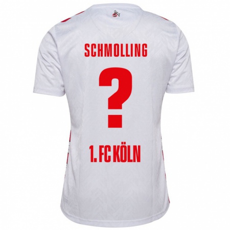 Kandiny Kinder Viktor Schmolling #0 Weiß Rot Heimtrikot Trikot 2024/25 T-Shirt