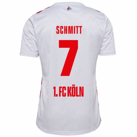 Kandiny Kinder Oliver Schmitt #7 Weiß Rot Heimtrikot Trikot 2024/25 T-Shirt