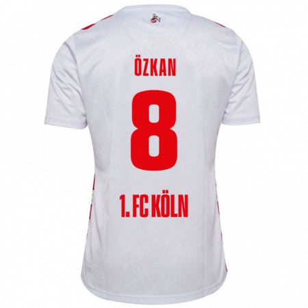 Kandiny Kinder Mikail Özkan #8 Weiß Rot Heimtrikot Trikot 2024/25 T-Shirt