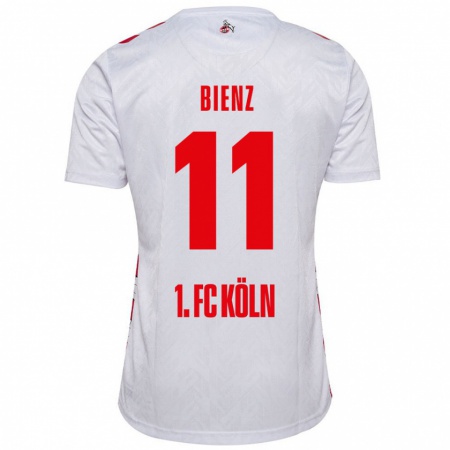 Kandiny Kinder Alena Bienz #11 Weiß Rot Heimtrikot Trikot 2024/25 T-Shirt