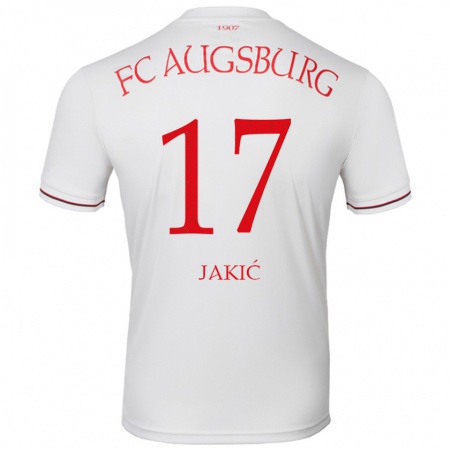 Kandiny Kinder Kristijan Jakic #17 Weiß Heimtrikot Trikot 2024/25 T-Shirt