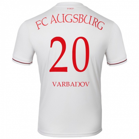 Kandiny Kinder Svetoslav Varbanov #20 Weiß Heimtrikot Trikot 2024/25 T-Shirt