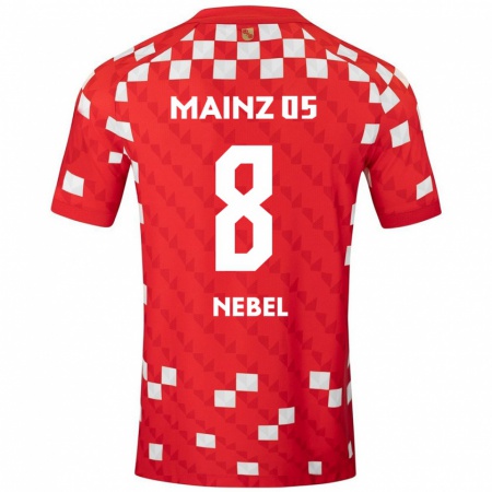 Kandiny Kinder Paul Nebel #8 Weiß Rot Heimtrikot Trikot 2024/25 T-Shirt