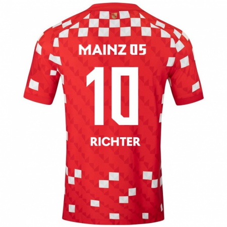 Kandiny Kinder Marco Richter #10 Weiß Rot Heimtrikot Trikot 2024/25 T-Shirt