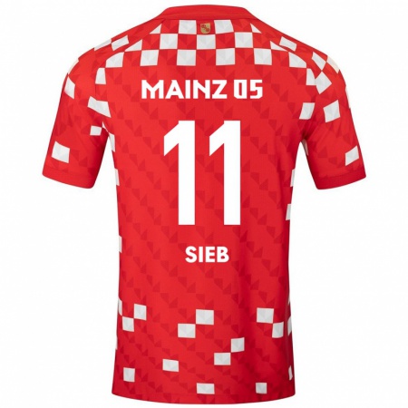 Kandiny Kinder Armindo Sieb #11 Weiß Rot Heimtrikot Trikot 2024/25 T-Shirt