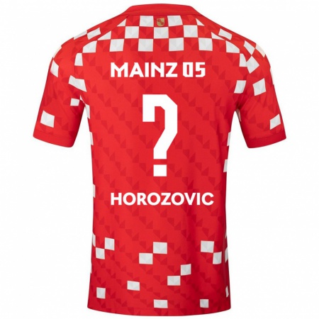 Kandiny Kinder Sean Horozovic #0 Weiß Rot Heimtrikot Trikot 2024/25 T-Shirt