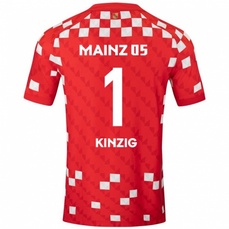 Kandiny Kinder Maximilian Kinzig #1 Weiß Rot Heimtrikot Trikot 2024/25 T-Shirt