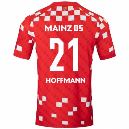 Kandiny Kinder Leon Hoffmann #21 Weiß Rot Heimtrikot Trikot 2024/25 T-Shirt